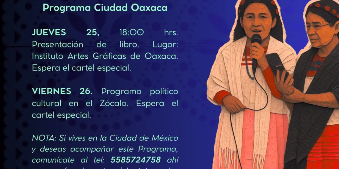 Convocan a jornada de solidaridad con defensoras mazatecas exiliadas en Oaxaca.