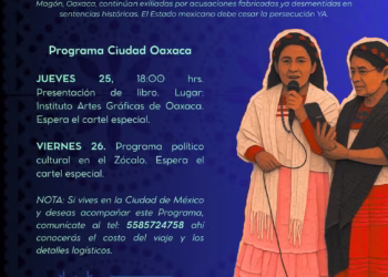 Convocan a jornada de solidaridad con defensoras mazatecas exiliadas en Oaxaca.