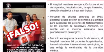 IMSS Bienestar rechaza desabasto y suspensión de servicios en el Hospital Civil de Oaxaca