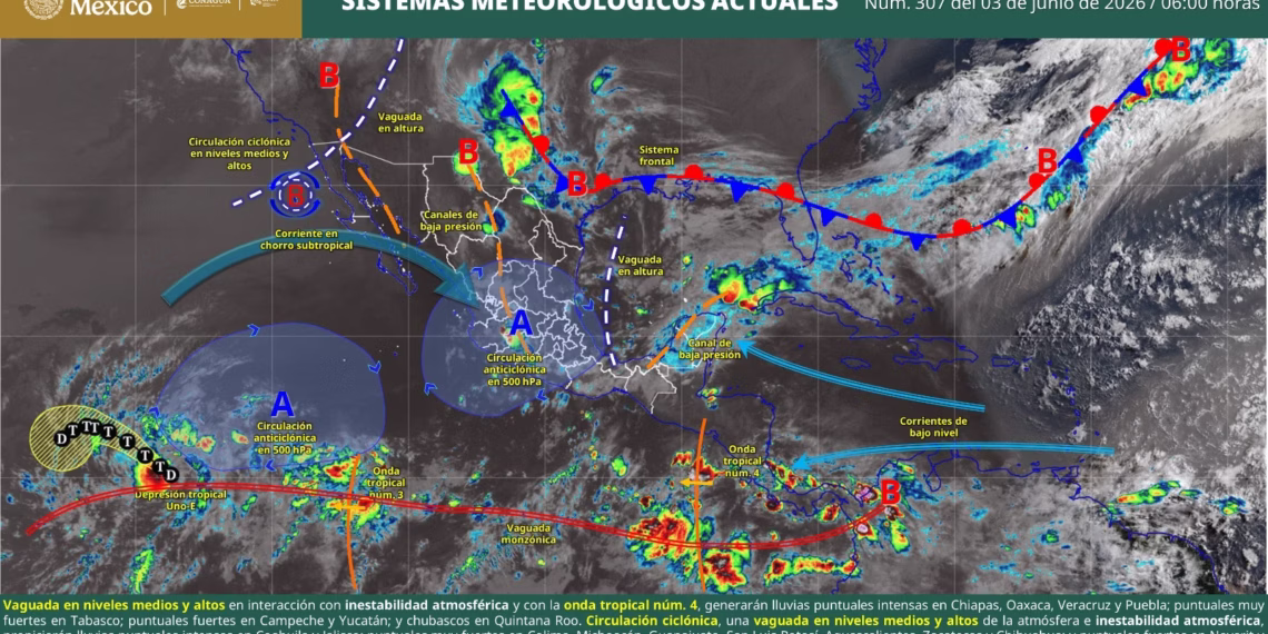 Persistirán lluvias y tormentas en gran parte de Oaxaca