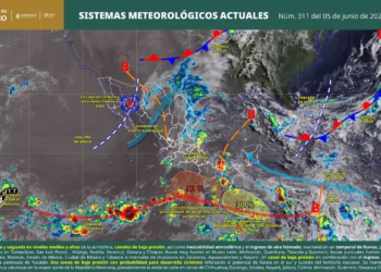 Interacción de sistemas atmosféricos provocarán lluvias significativas en Oaxaca