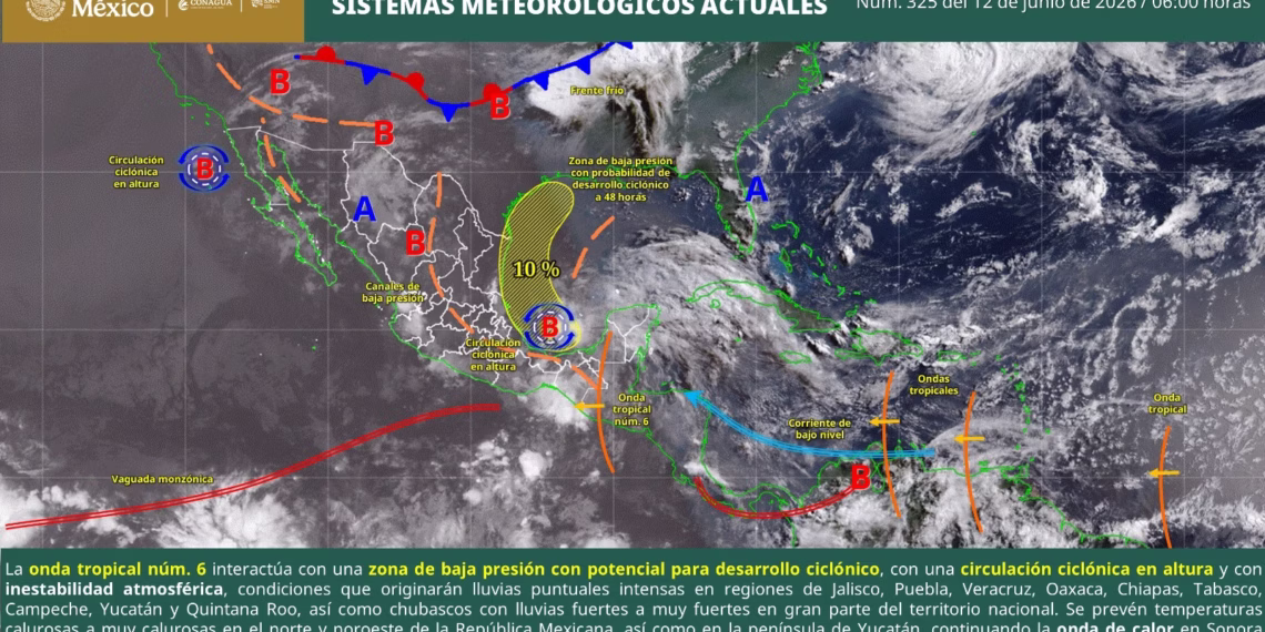 Se mantendrán condiciones para lluvias y tormentas vespertinas en territorio oaxaqueño