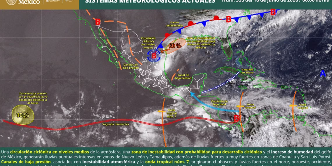 Durante la tarde y noche de este martes, persistirán lluvias de intensidad variable en Oaxaca