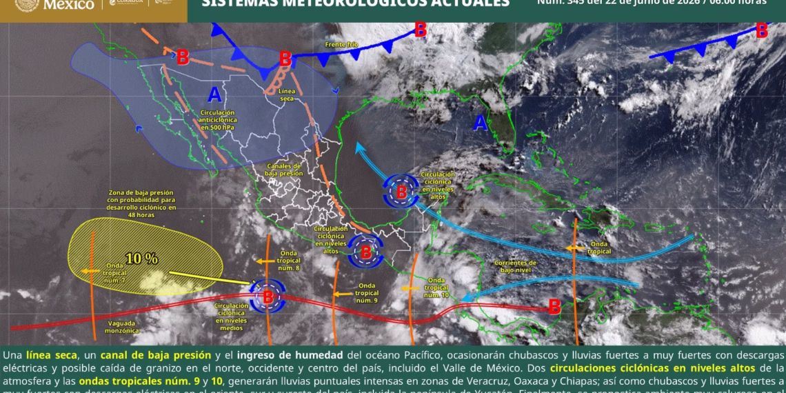 Prevén lluvias con tormentas eléctricas y oleaje elevado en la costa oaxaqueña