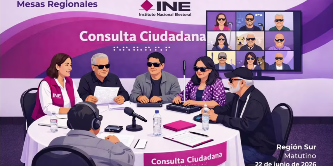 Inicia INE Consulta nacional para fortalecer accesibilidad electoral de personas con discapacidad visual