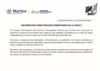 Nuevo descarrilamiento en la Línea Z del Tren Interoceánico ocurre en la misma curva del accidente de 2025.