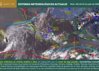 Continuarán las lluvias con tormentas y rachas de viento en gran parte del estado