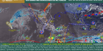 Onda tropical 14 mantendrá lluvias y tormentas en gran parte de Oaxaca