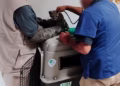 Rescatan tigrillo de nueve meses localizado dentro de una vivienda en Huitzo.