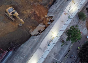 Un desprendimiento en la obra de Parque Oaxaca pone bajo escrutinio la seguridad de una excavación de 15 metros