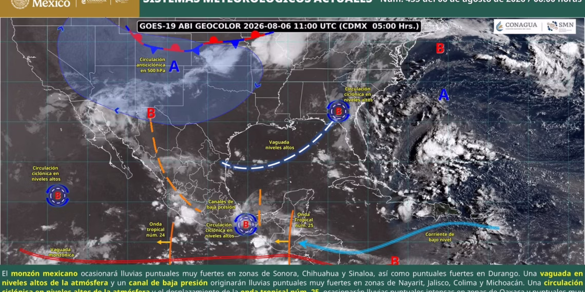 Se esperan tormentas con rachas de viento y posible granizo en diversas regiones de Oaxaca 