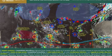 Prevén lluvias localmente intensas y rachas de viento en Oaxaca