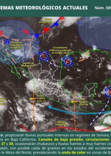 Persisten lluvias y oleaje elevado en las costas de Oaxaca