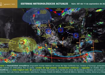 Prevén lluvias intensas, tormentas y niebla en Oaxaca