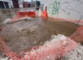 Realizan CEABIEN y SOAPA prueba hidrostática en la línea de conducción de 12 pulgadas en Avenida Montoya, San Martín Mexicapam