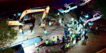 Ray Chagoya supervisa avances y operativo vial en obras del paso a desnivel Monumento a Juárez