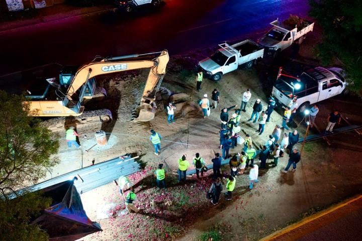 Ray Chagoya supervisa avances y operativo vial en obras del paso a desnivel Monumento a Juárez